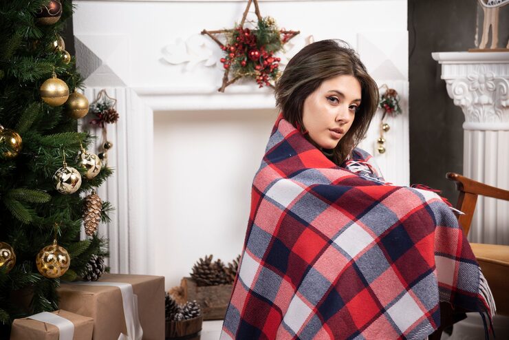 woven throw blanket